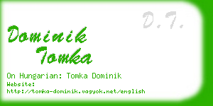 dominik tomka business card